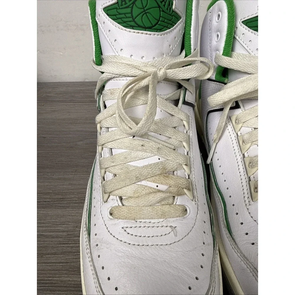 Air Jordan 2 Retro Men's Size 10 'Lucky Green' White DR8884-103